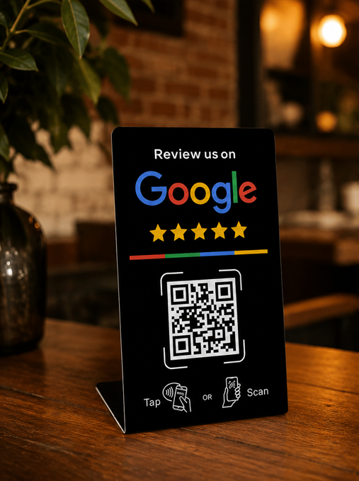 Opiniowo Smart Stand – Stojak NFC + QR do opinii Google