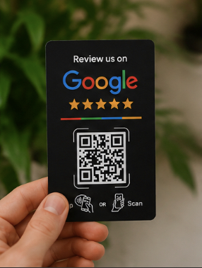 Opiniowo – Wizytówka NFC + QR do opinii Google