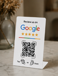 Opiniowo Smart Stand – Stojak NFC + QR do opinii Google