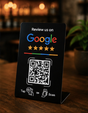 Opiniowo Smart Stand – Stojak NFC + QR do opinii Google
